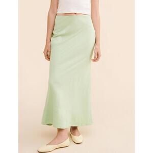 Anthropologie - Light Green Long Women's Skirt, Size M